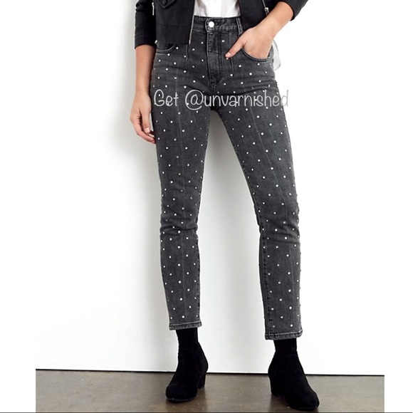 Anthropologie Rhinestone Embellished Jeans - Picture 1 of 14